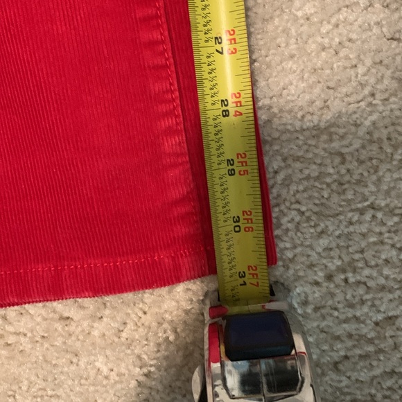 Red Ralph Lauren Straight Corduroy Pants - Picture 4 of 4
